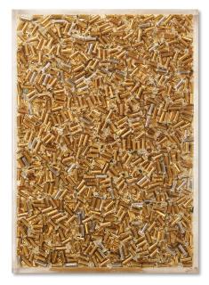 Arman - n. 5 construction with empty cartridges