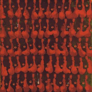 Arman - Post de peinture rouge