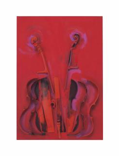 Arman - Untitled (Très Rouge)