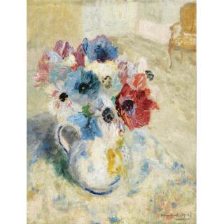 Armand Apol - A Flower Still Life With Anemones