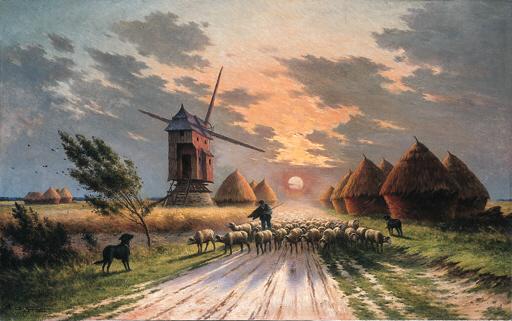 Armand Guery - A Shepherd and his Flock