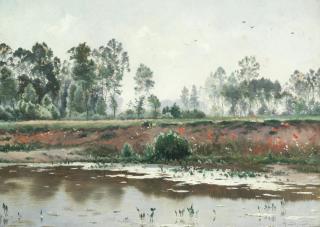 Armand Guéry - Grèviere Inondée A Orainville\'