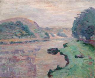 Armand Guillaumin - Brouillard sur la Creuse, rocher de l\'Echo