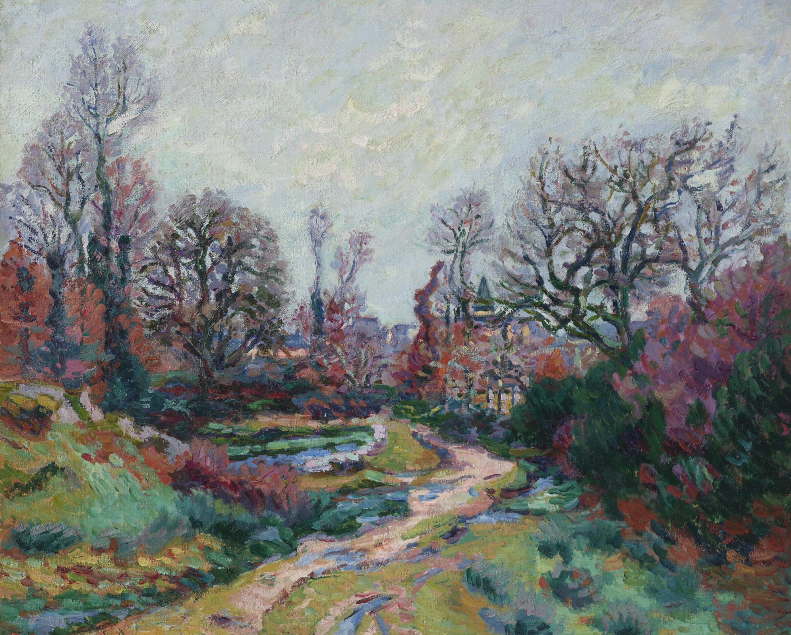 Armand Guillaumin - Chemin de l\'abreuvoir, après la pluie