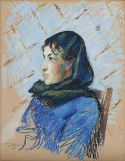 Armand Guillaumin - Femme À La Chemise Bleu