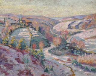 Armand Guillaumin - La vallée au pont Charraud