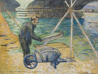 Armand Guillaumin - Le cribleur de sable sous le Pont d\'Austerlitz