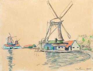 Armand Guillaumin - Moulin en Hollande