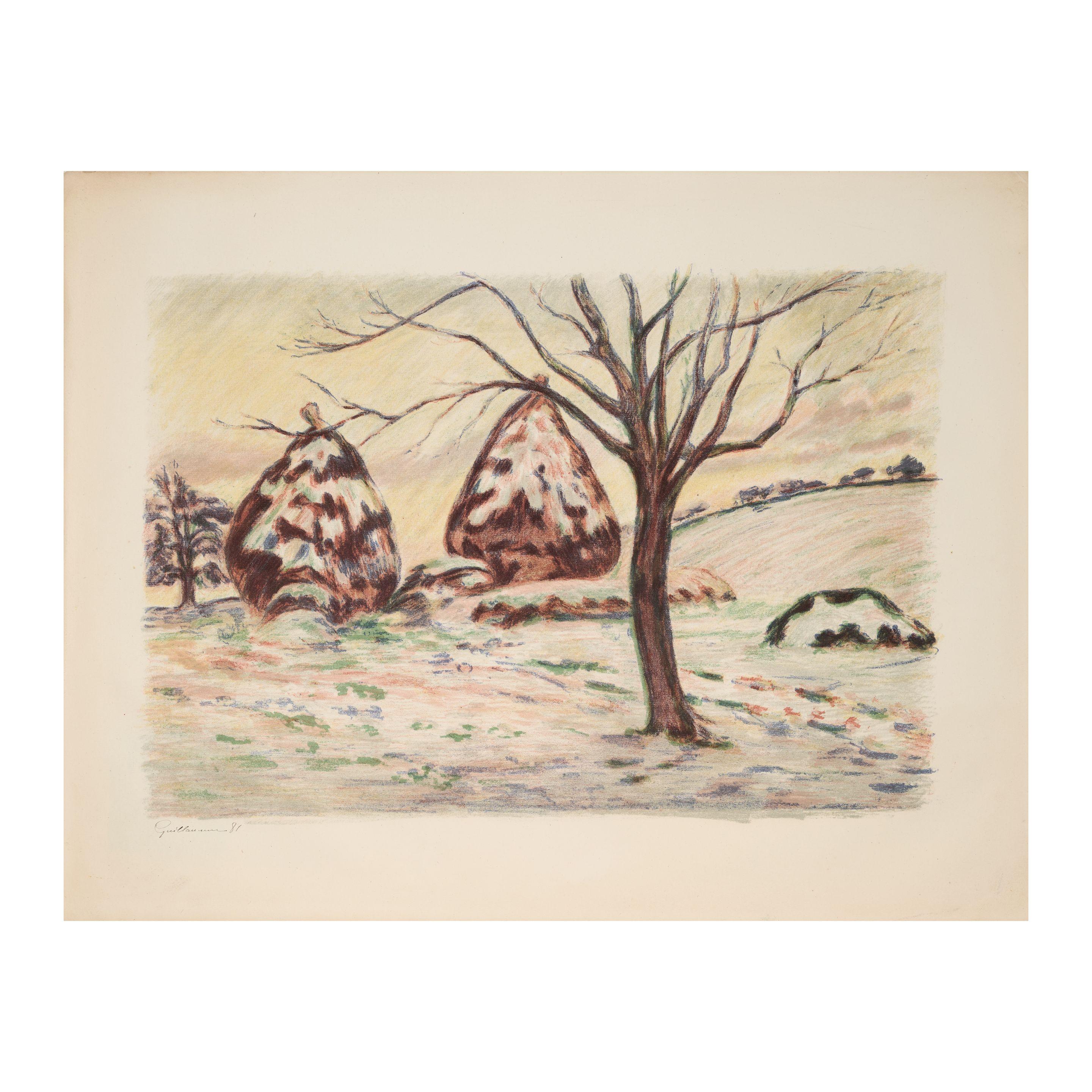 Armand Guillaumin - Paysage aux meules ou les meules en hiver, 1898
