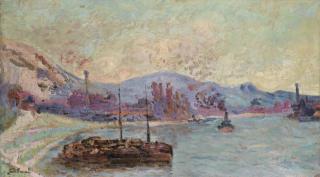 Armand Guillaumin - Péniches Sur La Seine