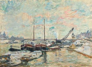 Armand Guillaumin - Quai De La Seine À Paris