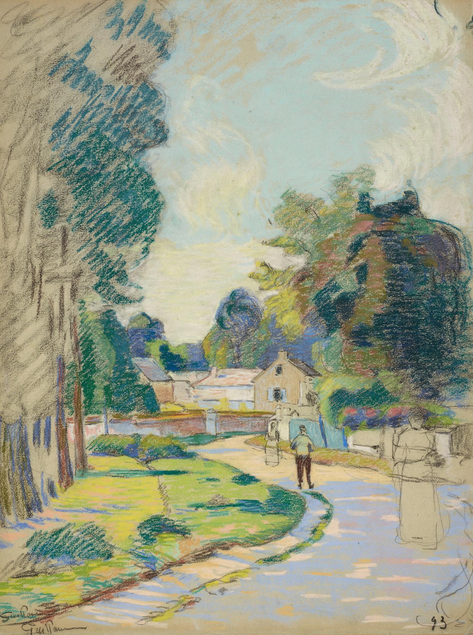 Armand Guillaumin - Une rue en Ile-de-France