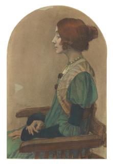 Armand Point - The Italian chair 32.7 x 21.6cm (12 7/8 x 8 1/2in) with arched top