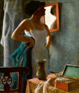 Armand Rassenfosse - La Femme Au Miroir