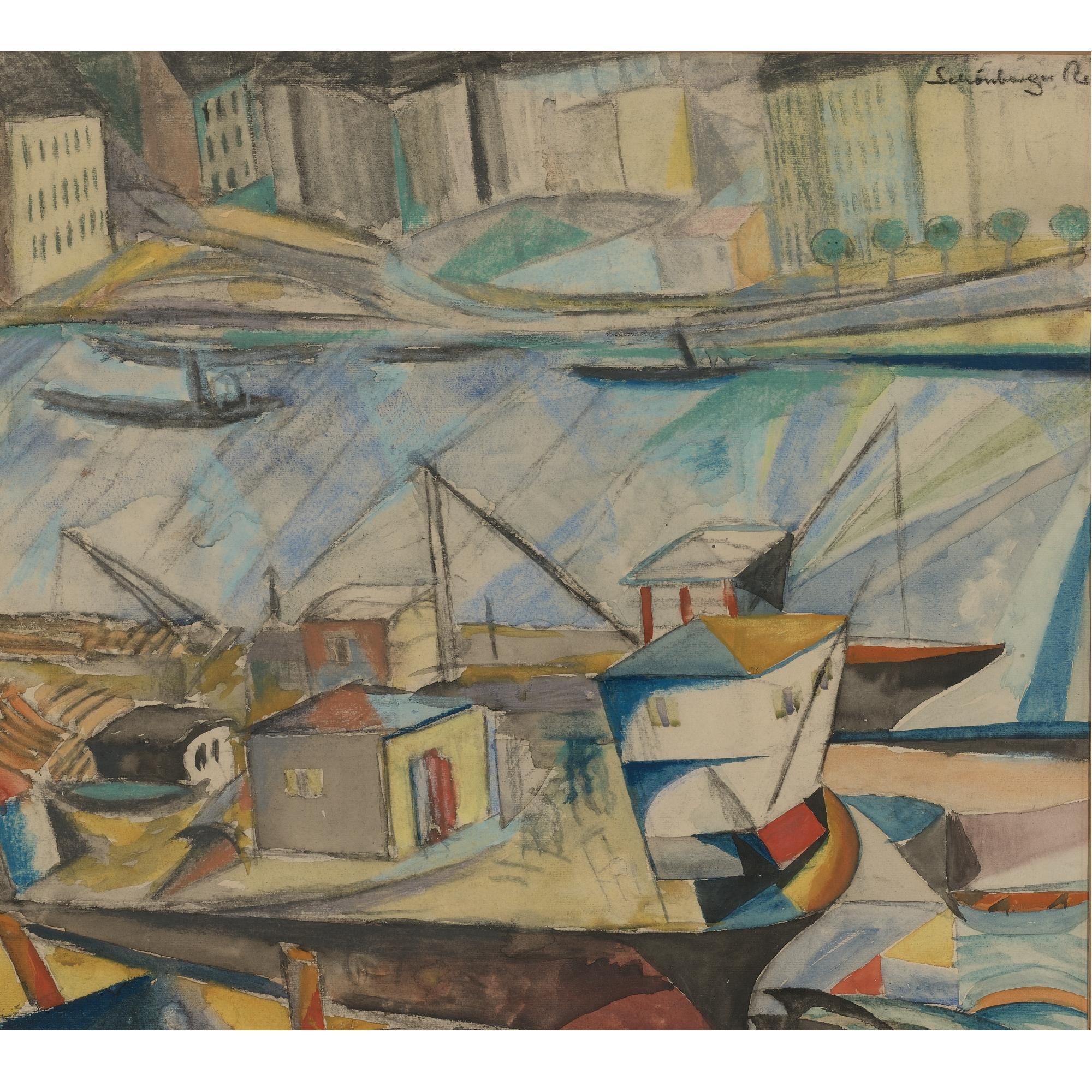 Armand Schönberger - Boats In Harbor