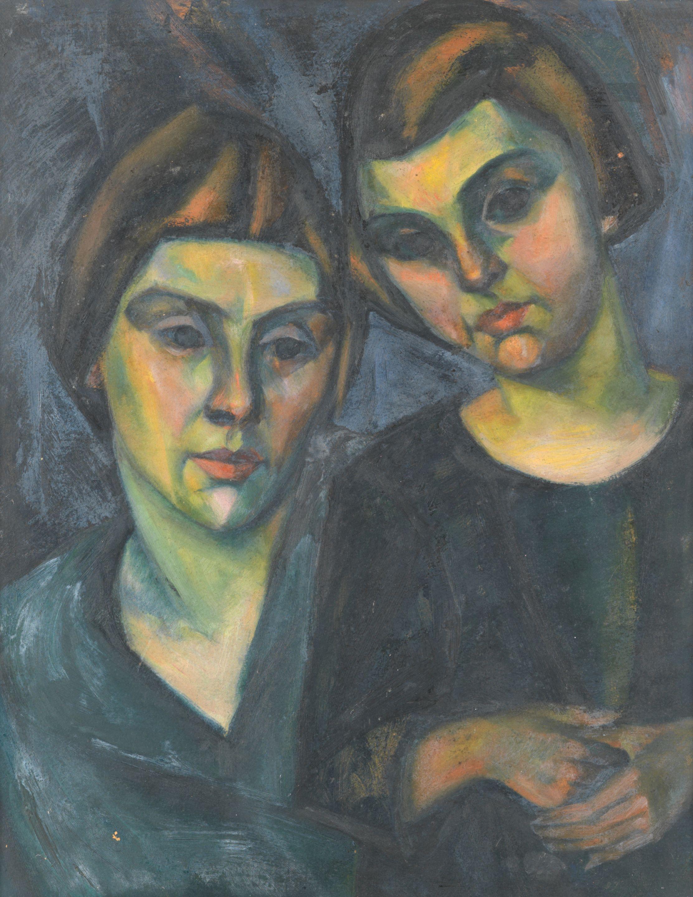 Armand Schönberger - Study of two heads