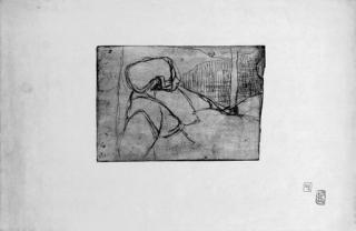 Armand Seguin - Bretonne assise contre un Arbre