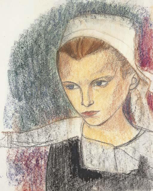 Armand Séguin - Tête de jeune bretonne