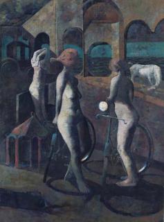 Armando Morales - Baigneuses, Bicyclettes, Une Cage Á Oiseaux, Cheval Blanc
