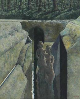 Armando Morales - Deux baigneuses, canal