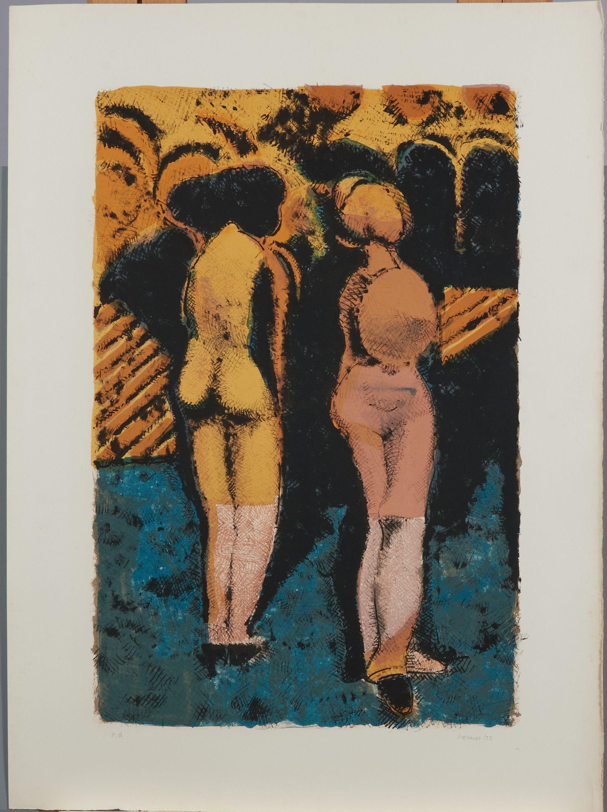 Armando Morales - Four Prints: Figuras Mujeres