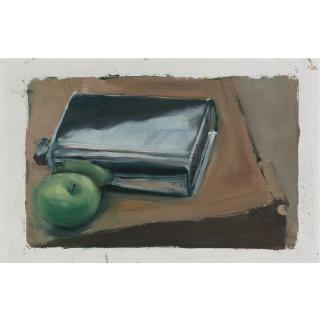Armando Morales - Still Life With Apples And Flask