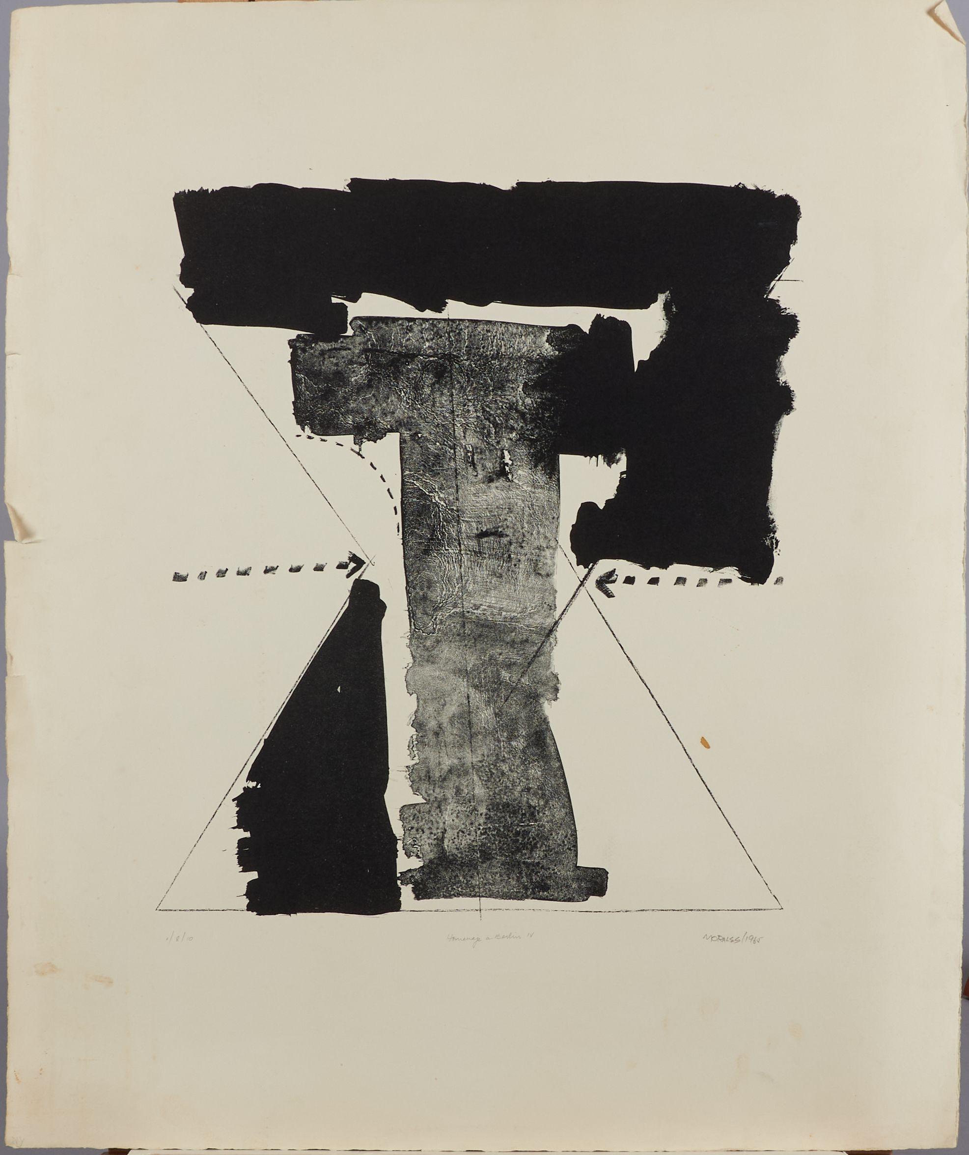 Armando Morales - Three Prints: Homage a Berlin IV (two) and Homage a Berlin I