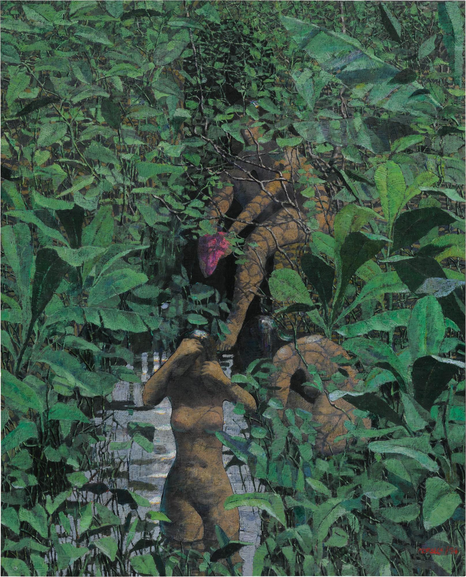 Armando Morales - Trois Baigneuses Dans La Forêt