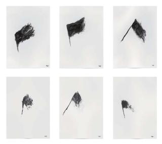 Armando - Untitled (Fahne); A series of six drawings