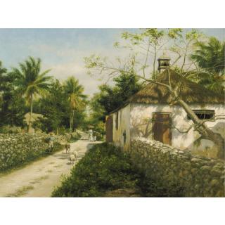 Armin Buchterkirch - A Village Street In The Bahamas