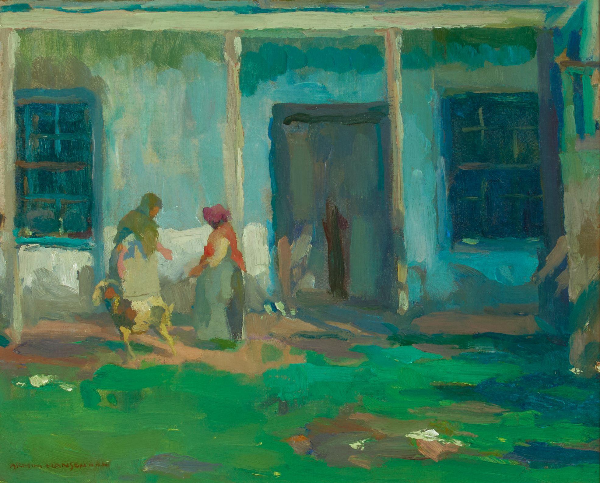 Armin Hansen - Springtime (Monterey Farmhouse)