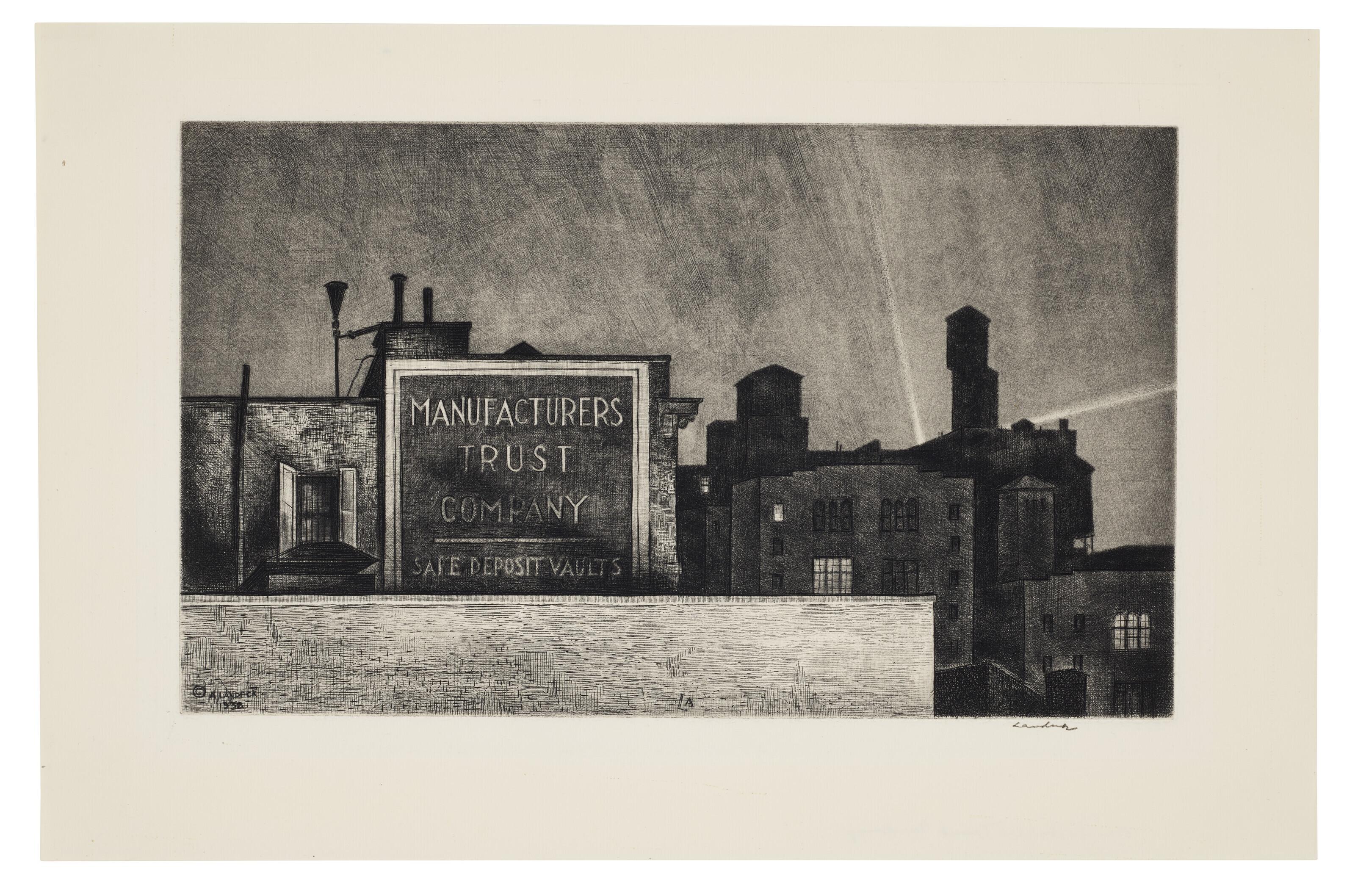 Armin Landeck - Manhattan Nocturne