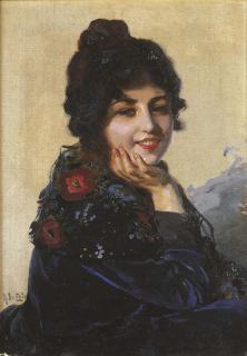 Arnaldo De Lisio - Giovane donna elegante
