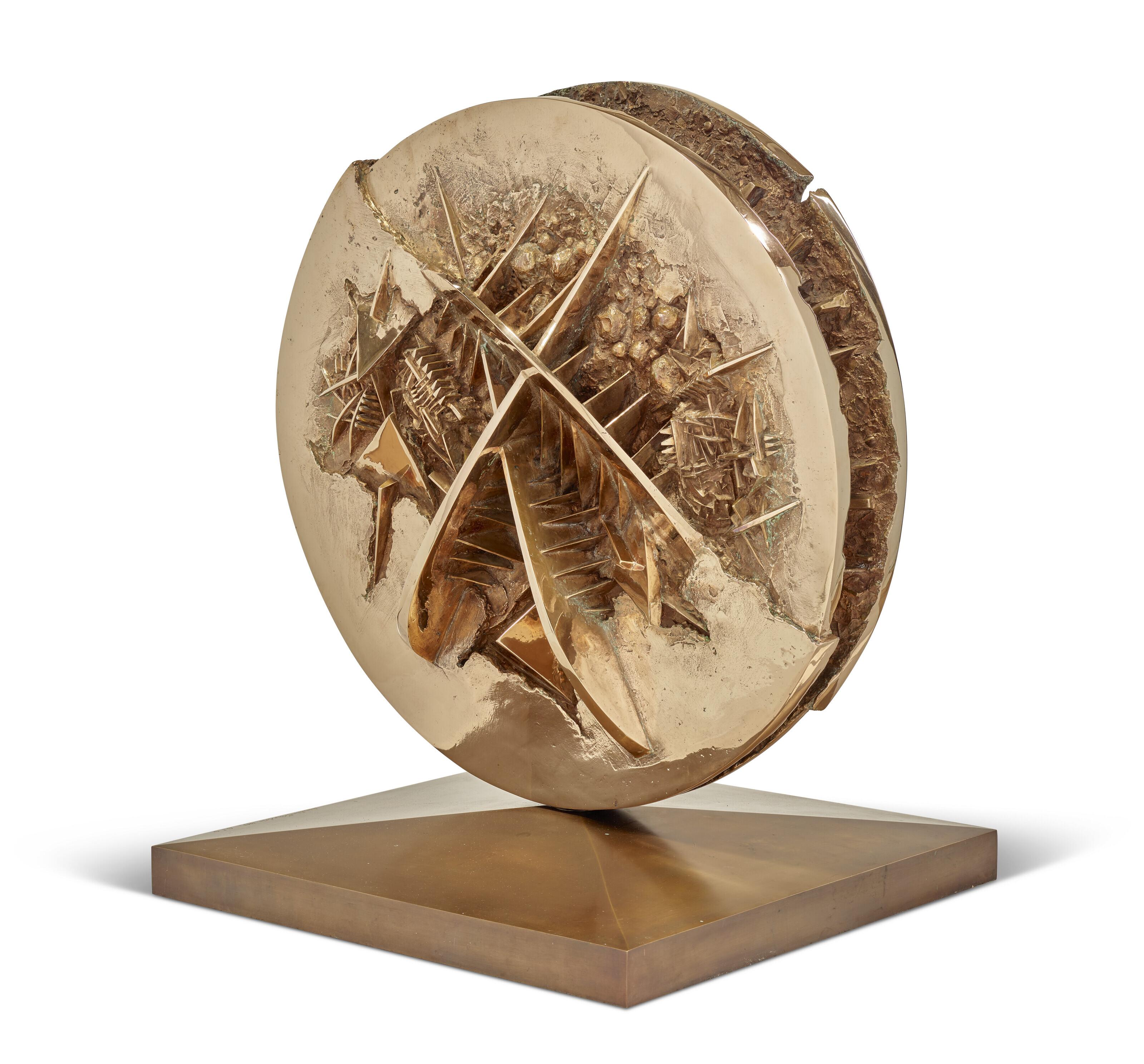 Arnaldo Pomodoro - Disco in forma di rosa del deserto, studio I