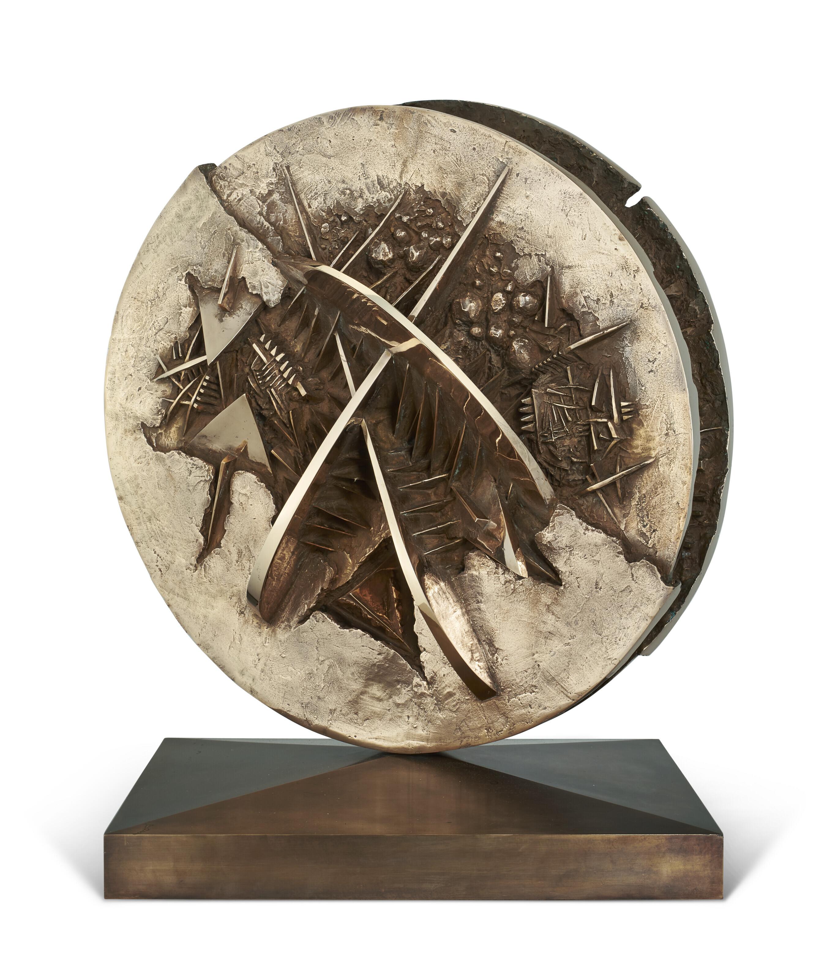 Arnaldo Pomodoro - Disco in forma di rosa del deserto, studio I