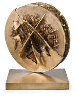 Arnaldo Pomodoro - Disco In Forma Di Rosa Del Deserto, Studio Isigned, Numbered 06 P.A. And Dated 1993/94, Bronze, Executed In 1993-94 In An Edition Of 6 Plus One Artist Proof, This Is The Exemplaire 06 Artist Proof
