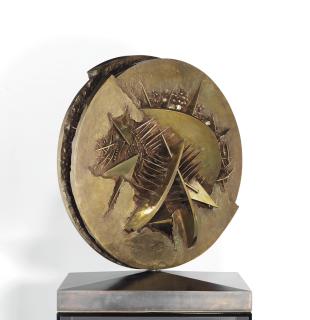 Arnaldo Pomodoro - Disco in forma di rosa del deserto