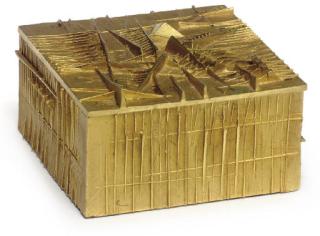 Arnaldo Pomodoro - \'Le Coffret\' A Gilt-Bronze Box, 1981