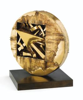 Arnaldo Pomodoro - Ruota, Ii, Studiosigned, Numbered 3/9 And Dated 1995 On The Base; Bronze. Executed In 1995, This Work Is Number 3 From An Edition Of 9 Plus 2 Artist\'S Proofs.