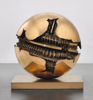 Arnaldo Pomodoro - Sferabronze. Executed In 1990 In An Edition Of 9 + 2 A.P. This Work Is Registered In The Archivio Arnaldo Pomodoro, Milan, Under N. 634