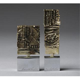 Arnaldo Pomodoro - Untitled: Two Sculptures