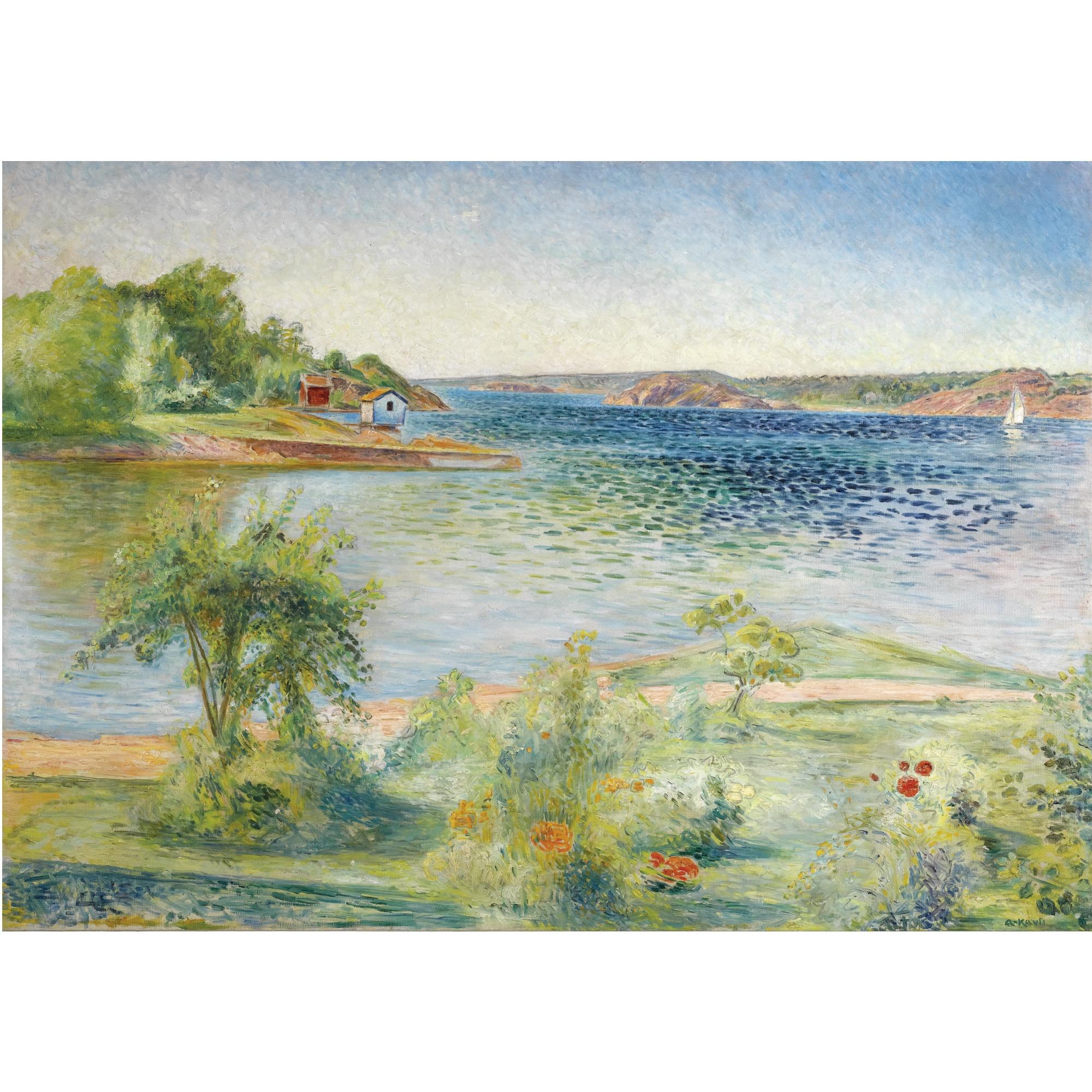 Arne Kavli - Norwegian fjordlandskap (A Fjord In Summer)