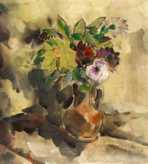 Arno Drescher - Blumenstrauß in einem Krug.