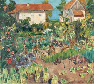 Arnold Balwé - „Bauerngarten im Herbst“