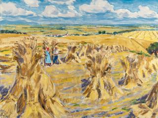 Arnold Balwé - „Ernte in Niederbayern“