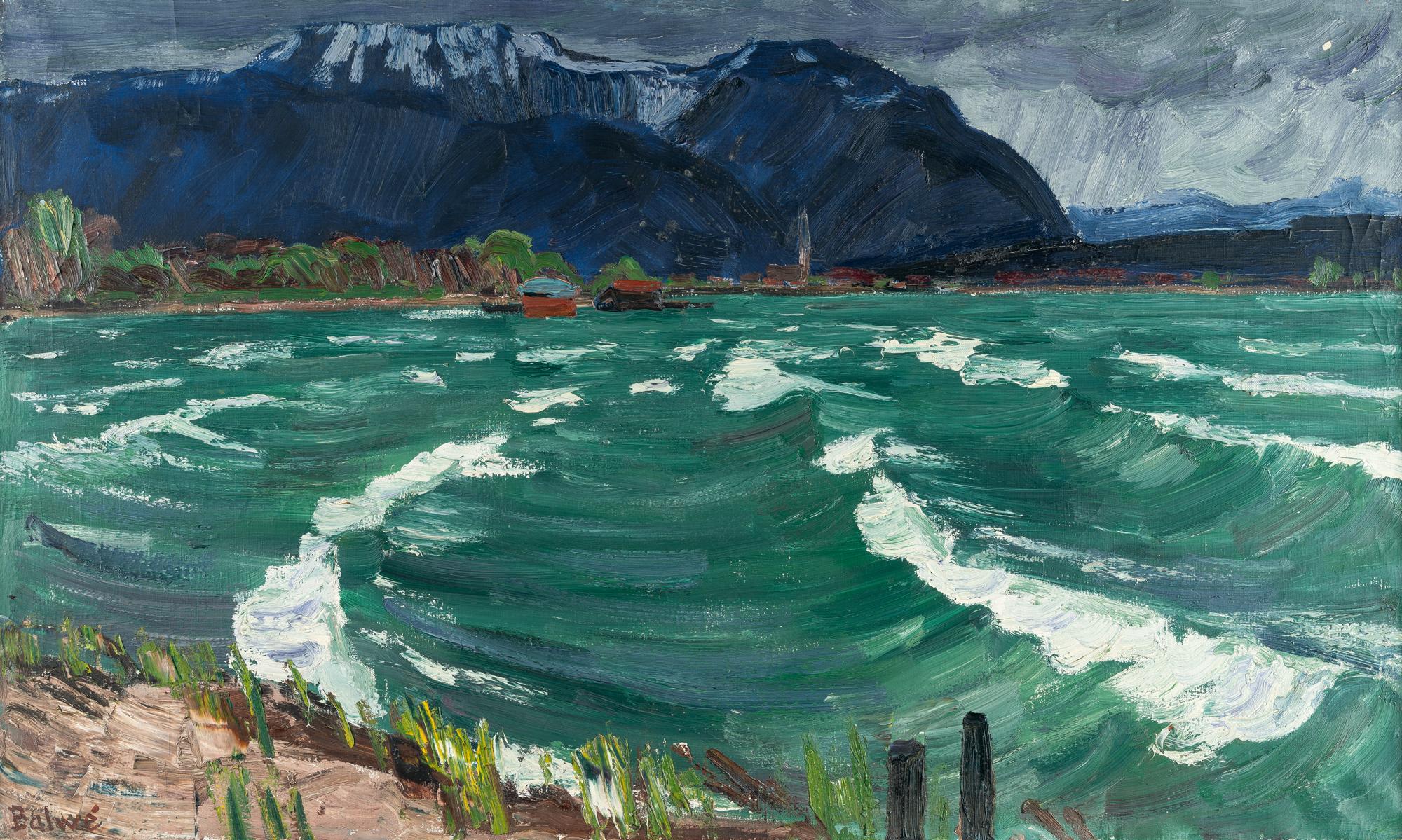 Arnold Balwé - „Frühlingssturm am Chiemsee“