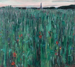 Arnold Balwé - Mohn und Iris in Wiese