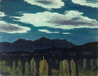 Arnold Balwé - „Sommernacht“ über dem Chiemsee.