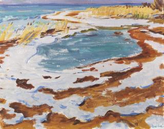 Arnold Balwé - Strand im Winter