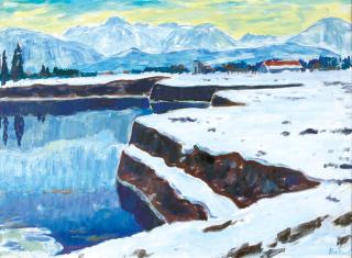 Arnold Balwé - „Winter im Moor“.